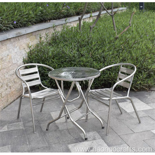 Outdoor folding tables and chairs combination terrace garden